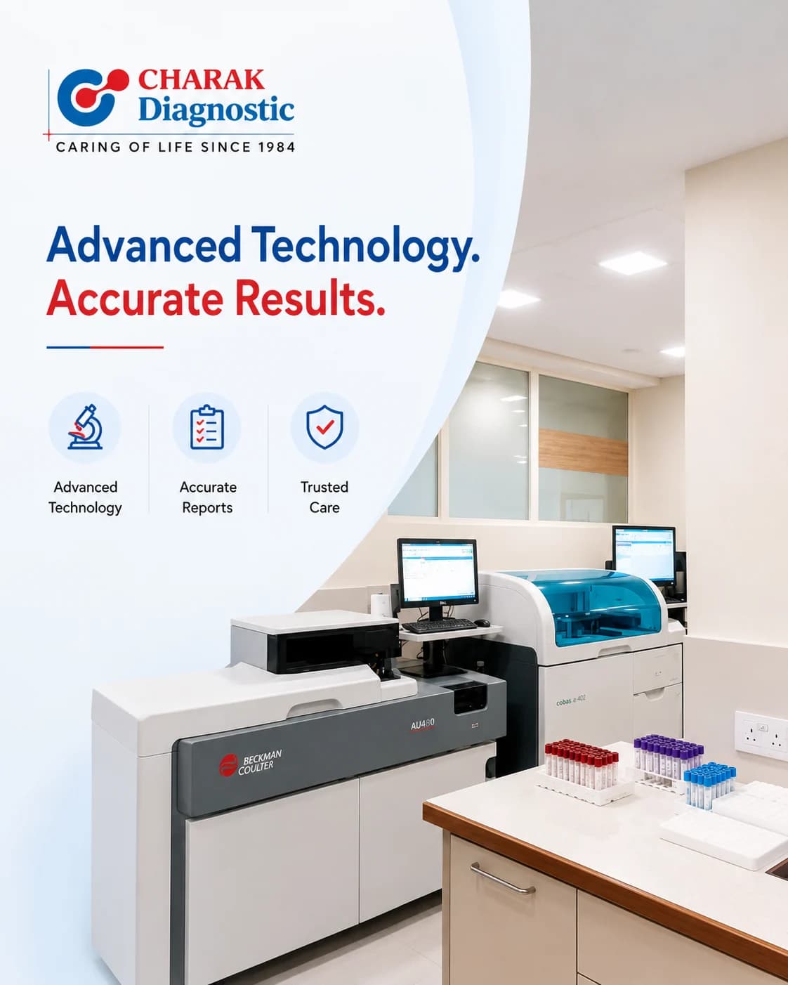 Advanced technology and accurate results — see the pathology laboratory