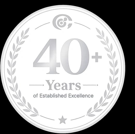 40+ Years of service